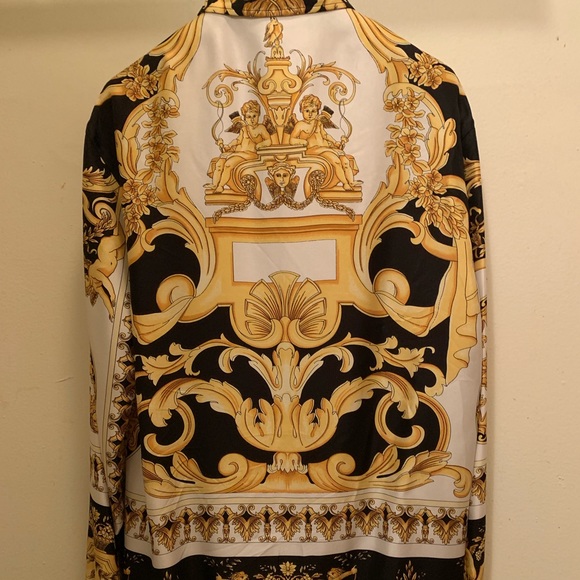 Versace Silk Button Up Shirt - Picture 2 of 7